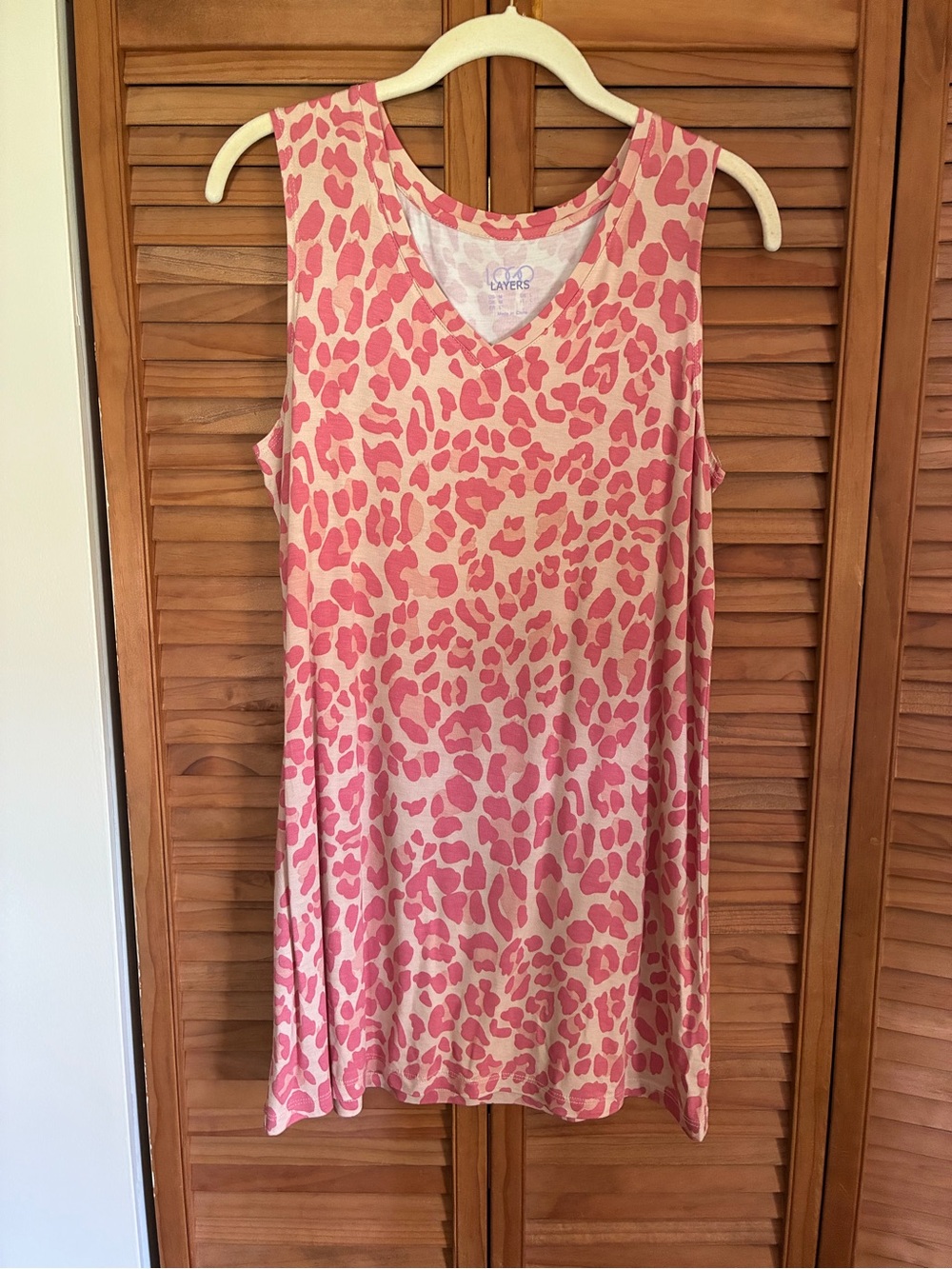 LOGO by Lori Goldstein Pink Leopard Print Swing Tunic